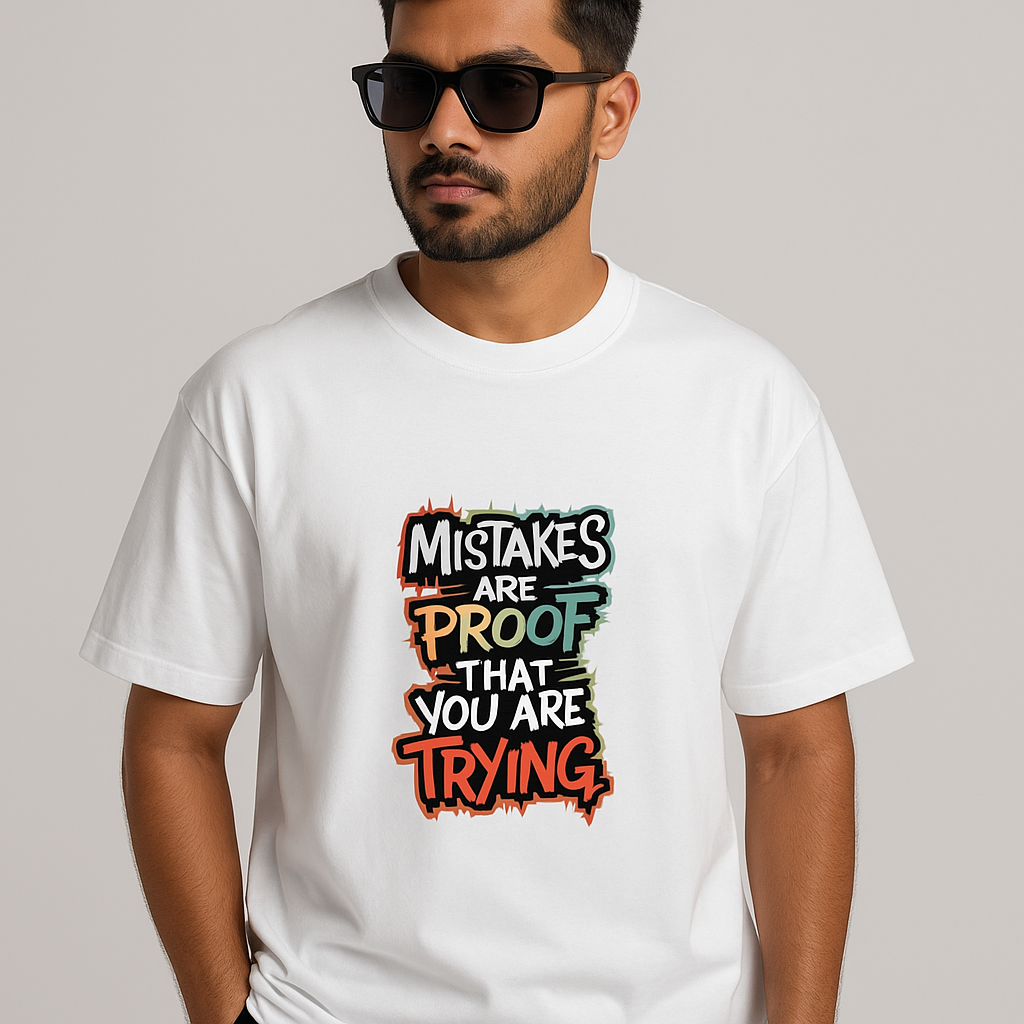 "keep working hard"- oversized T shirt