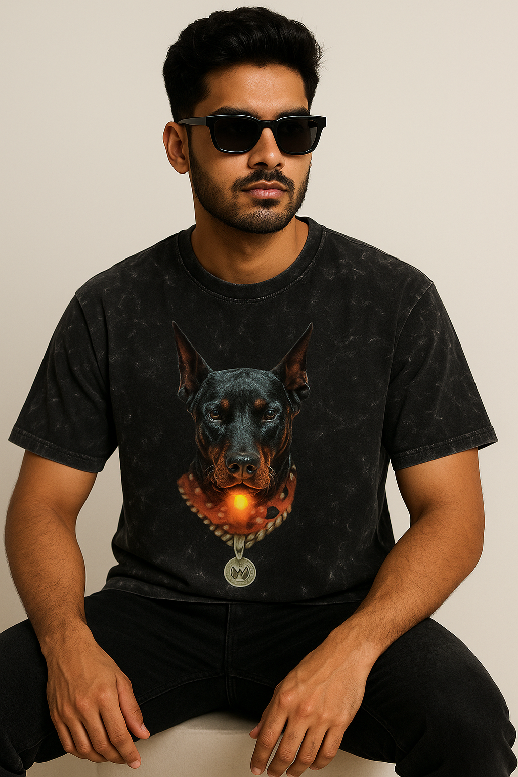 Unisex Acid Washed Oversized Tee